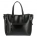 Женская кожаная сумка 653-2 BLACK